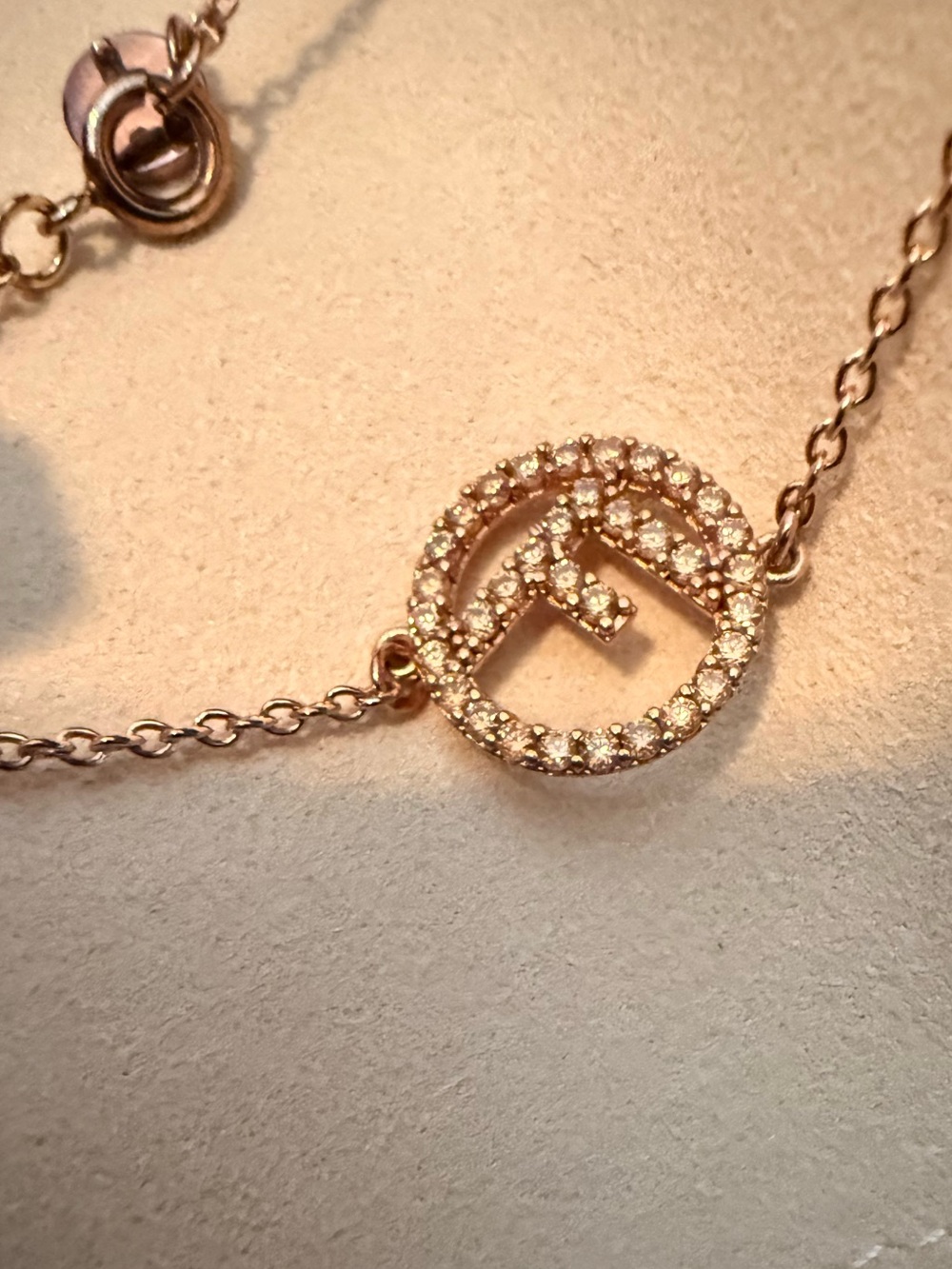 *Pretty* Authentic Fendi - Rose Gold Bracelet w/ box & dust bag!